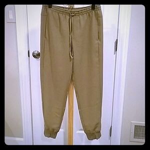 Vince tan joggers sz 4